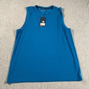 VRST Shirt Mens Large Blue Tank Top Sleeveless‎ Stretch UV Protection